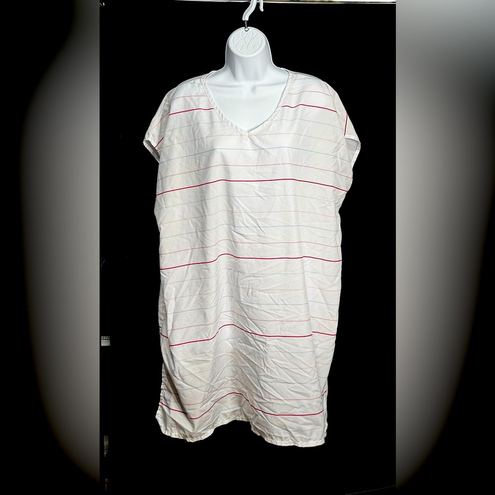Striped beach cover/ kaftan